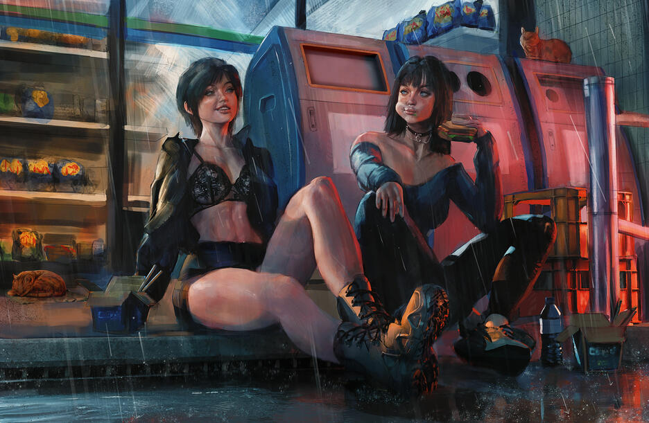 Full Body + Background + Extra Character